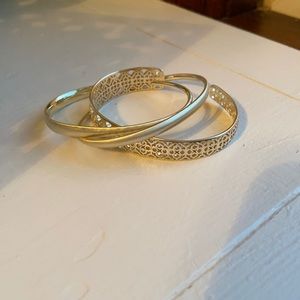 Kendra Scott gold bracelet set of 3